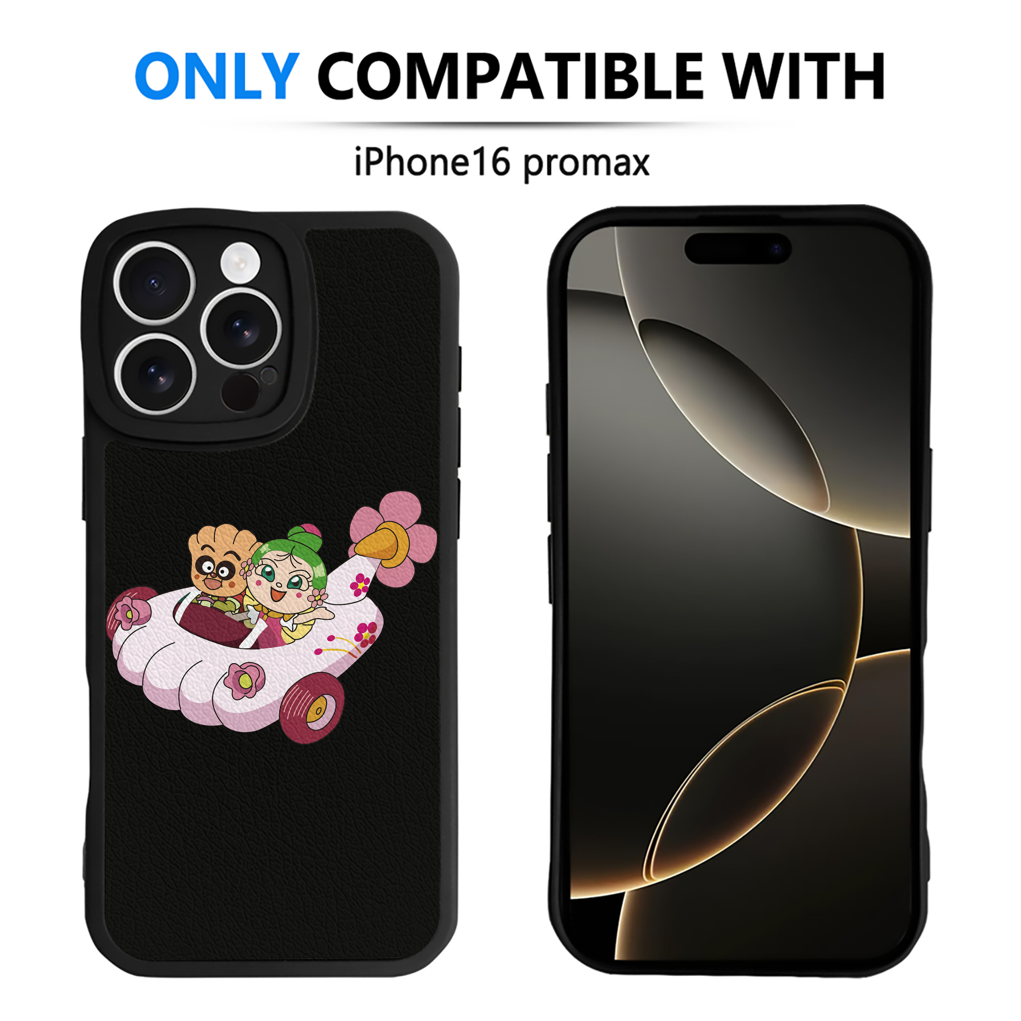 （画像用） アンパンマン Anpanman 【iPhone 16シリーズ対応】シリコンスマホケース（レザー調） 材質：シリコン